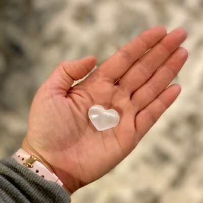 Mini Selenite Heart